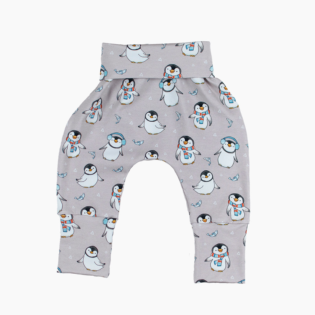 Playful Penguins Grow-With-Me Harem Pants – Pure Colour Baby