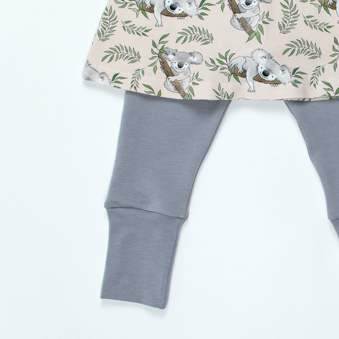 Fog Grow-With-Me Leggings – Pure Colour Baby